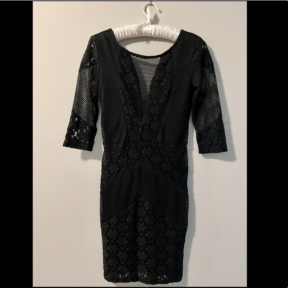 Topshop Black bodycon dress XS